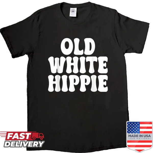 Hippie-themed shirt design with peace and love motifs.