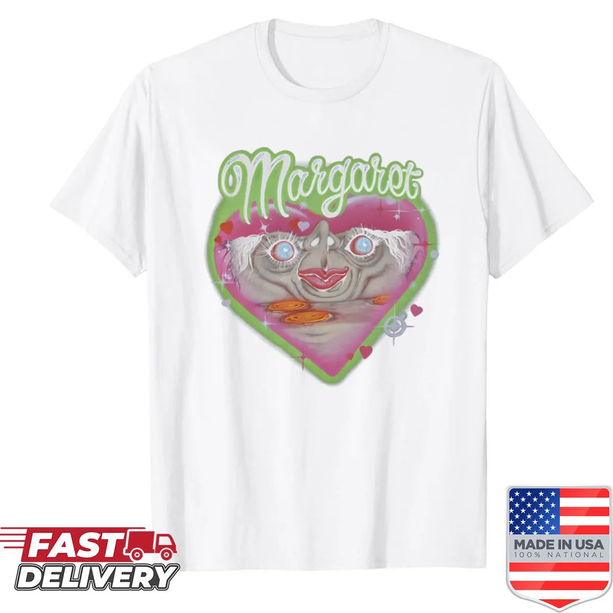 Funny 'Papa Meat' text on a t-shirt.