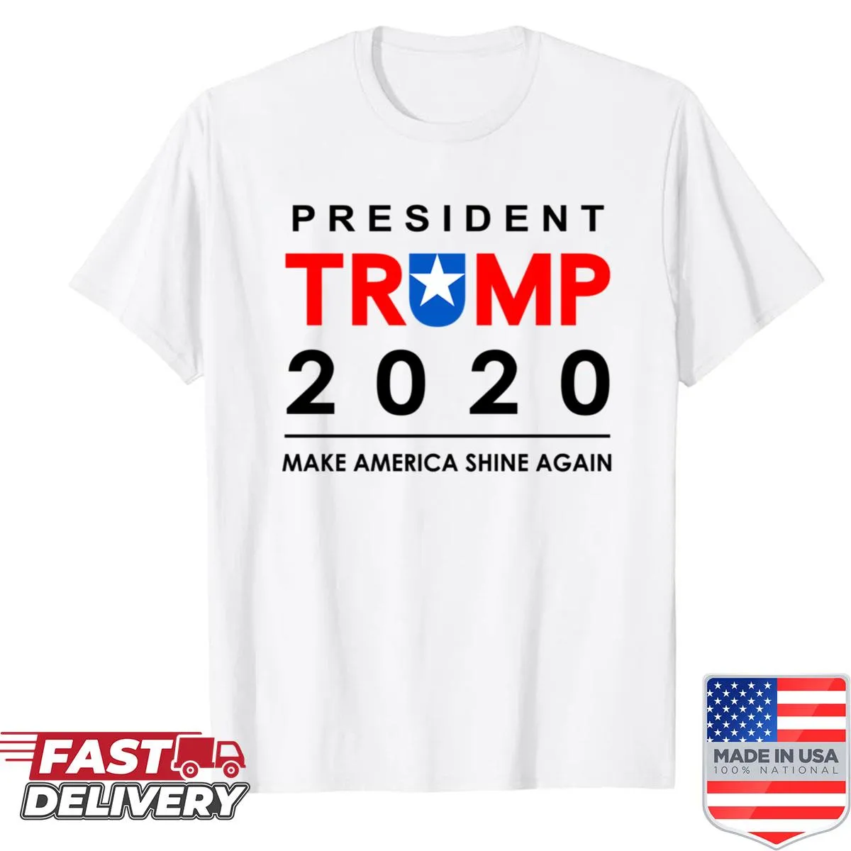 Vintage distressed patriotic shirt with a slogan about America