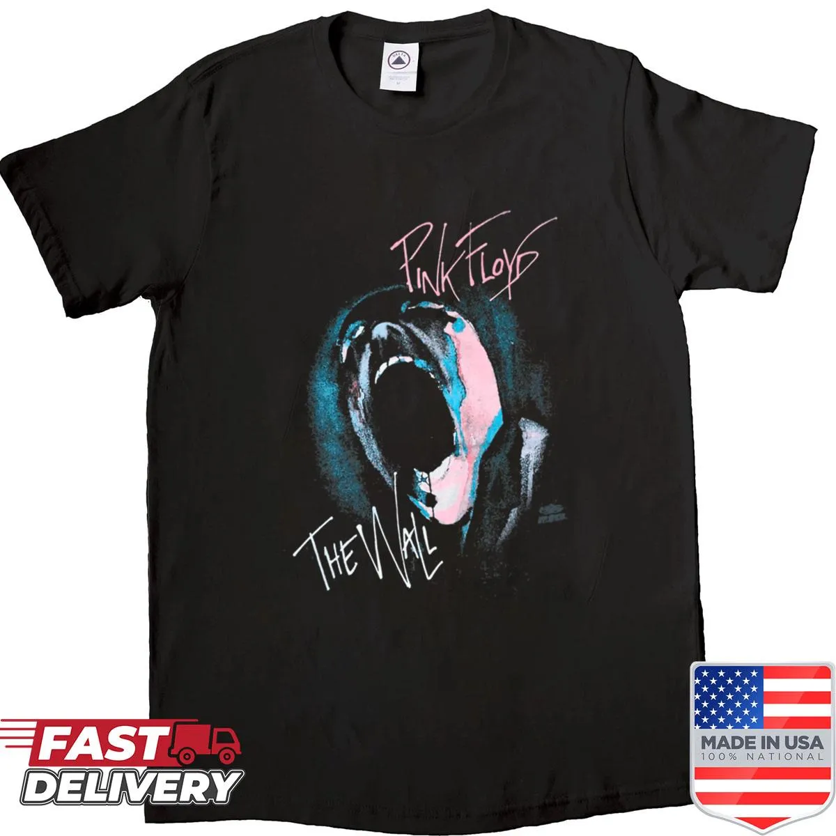 Shirt featuring an illustration inspired by Pink Floyd's The Wall