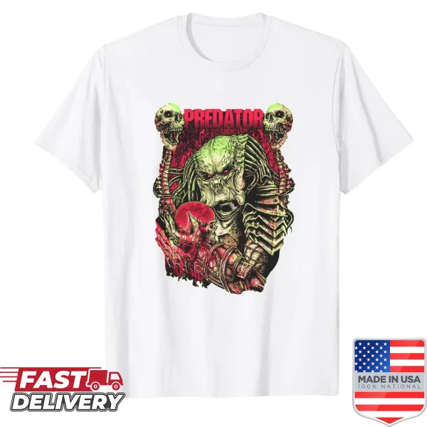 Artistic shirt featuring a design inspired by Predator