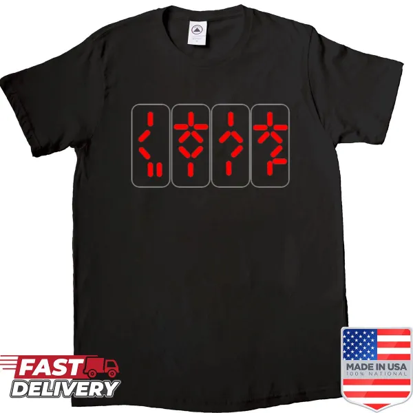 Predator-themed shirt with 'Self Destruct' text design