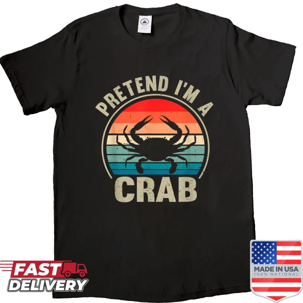 Vintage crab graphic shirt for Halloween and crab lovers