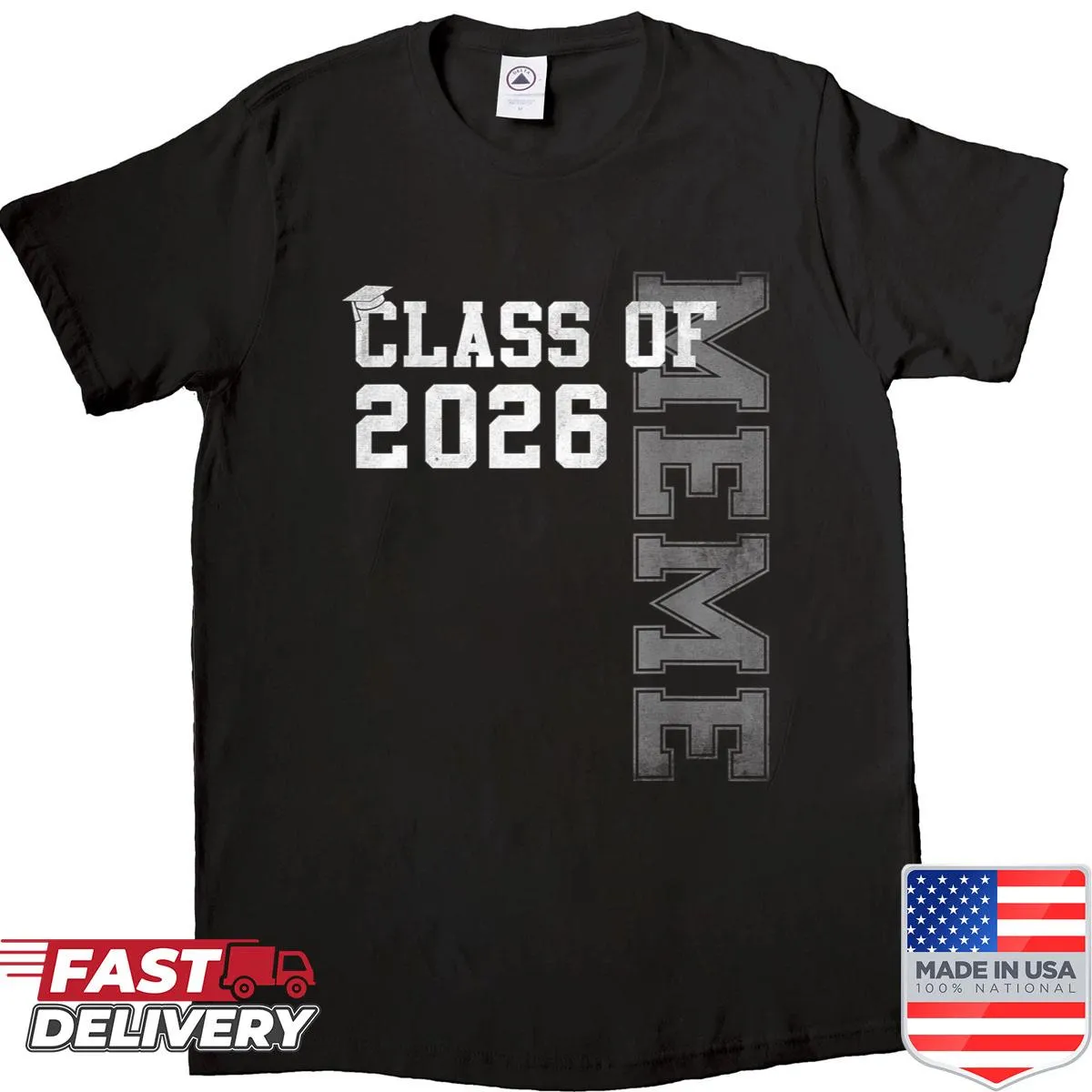 Graduation shirt featuring a proud meme for the class of 2026