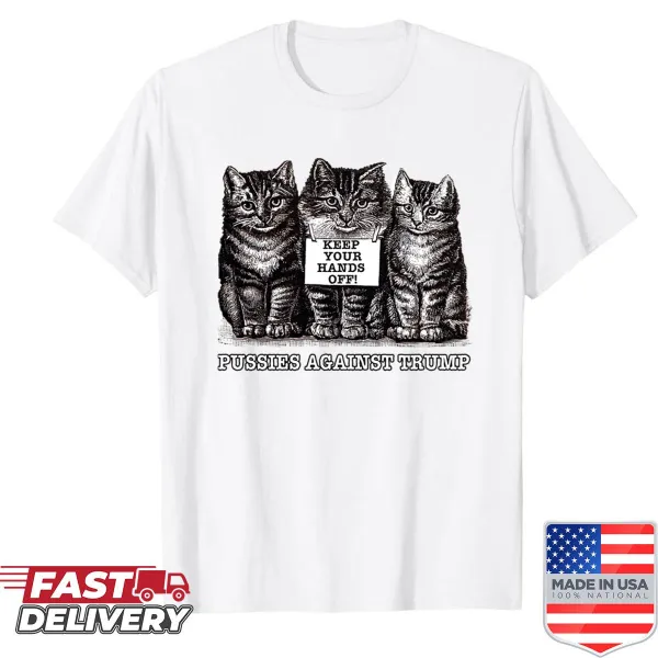 Bold text design saying Pussies Against Trump