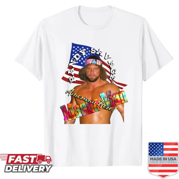 Dynamic Randy Savage graphic shirt