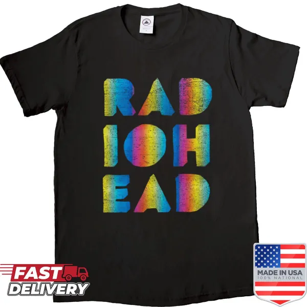 Rainbow cut-out design on a vibrant, playful shirt