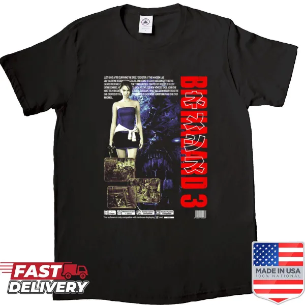 Resident Evil Biohazard 3 logo shirt