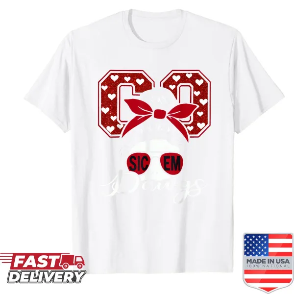 Funny retro 'Go Dawgs!' shirt for sports fans