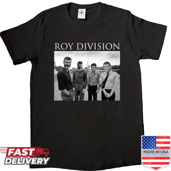 Illustration of Roy Division graphic shirt inspired by the band