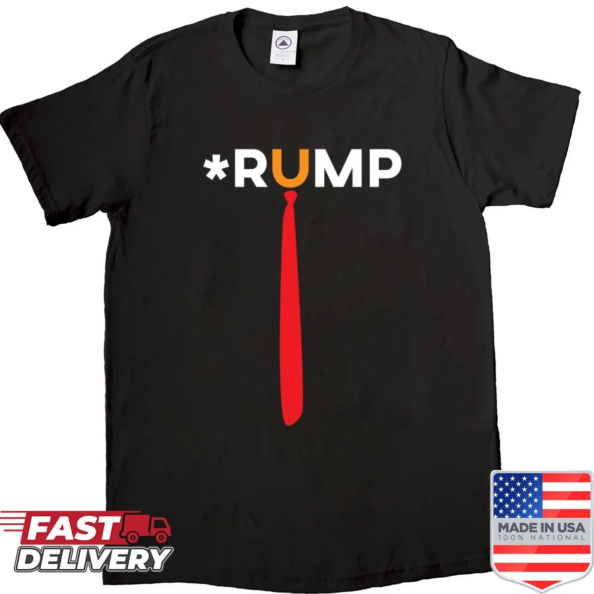 Statement shirt featuring anti-Trump message