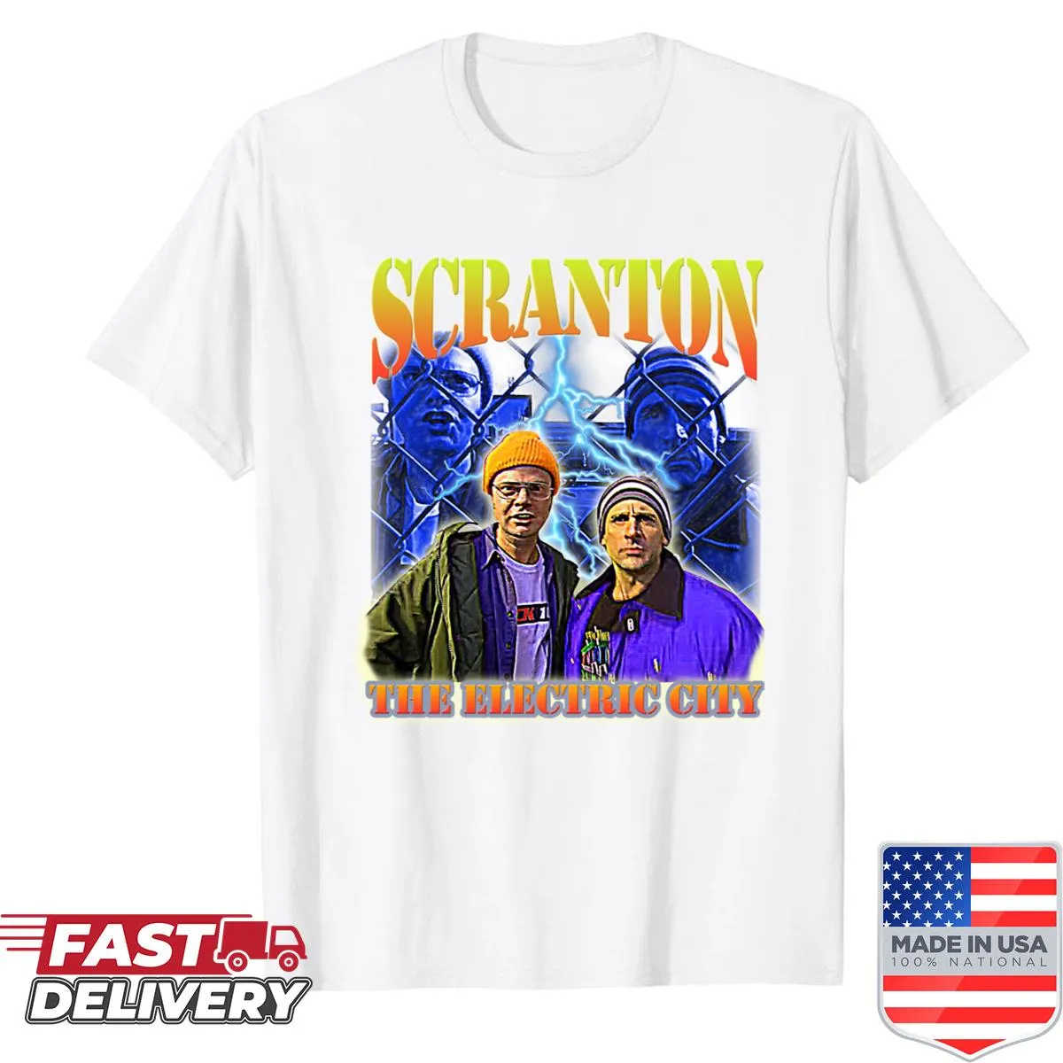 Scranton Electric City shirt with an engaging city illustration
