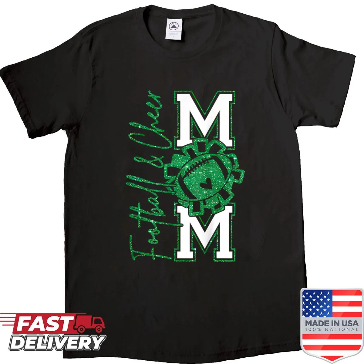 Sports Mom shirt with simple supportive text design