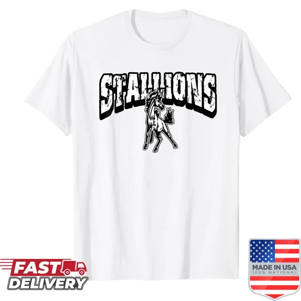 School spirit shirt featuring Stallions emblem