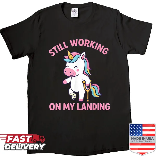 Cute unicorn shirt about resilience with broken leg theme