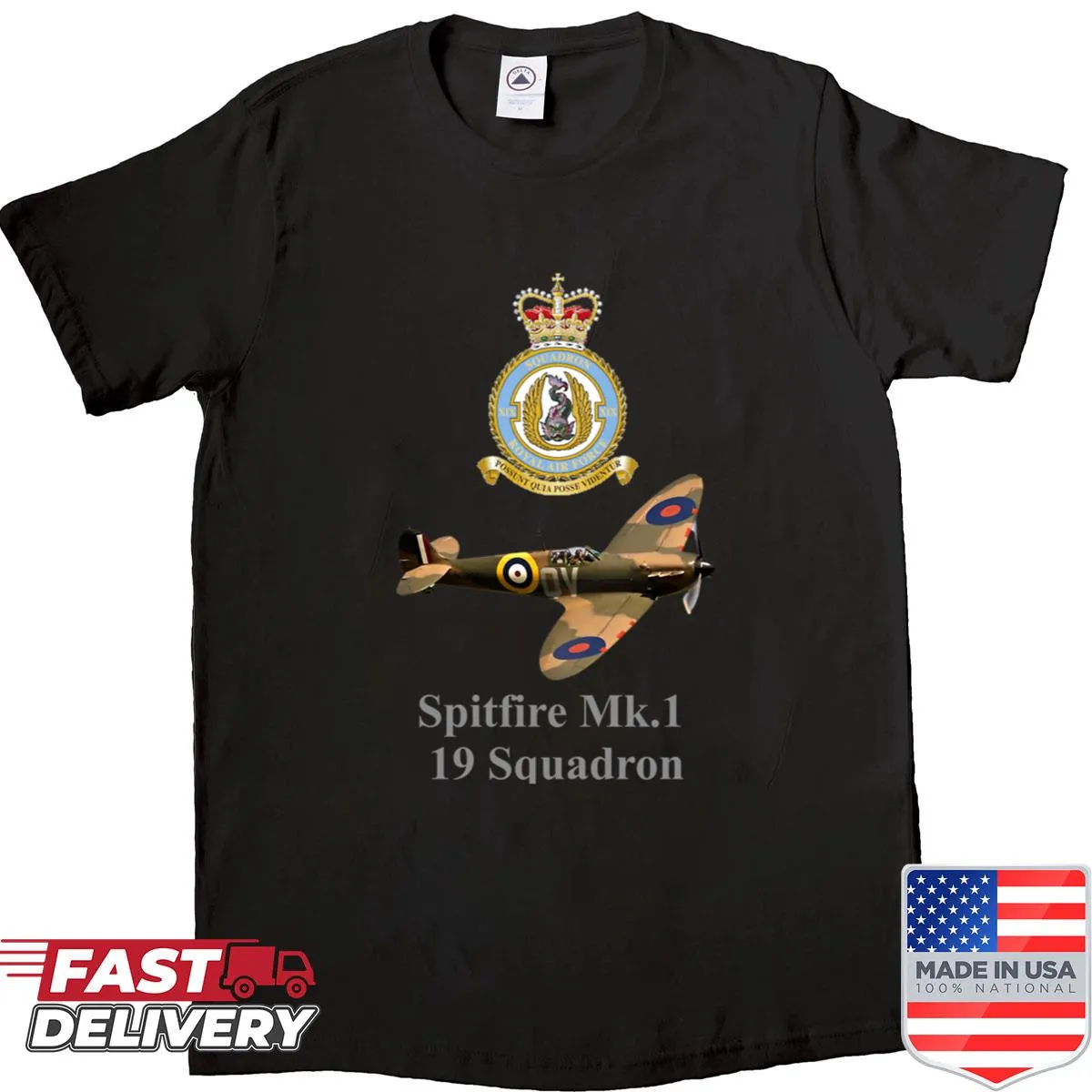 Realistic illustration of Supermarine Spitfire Mk1 for aviation enthusiasts
