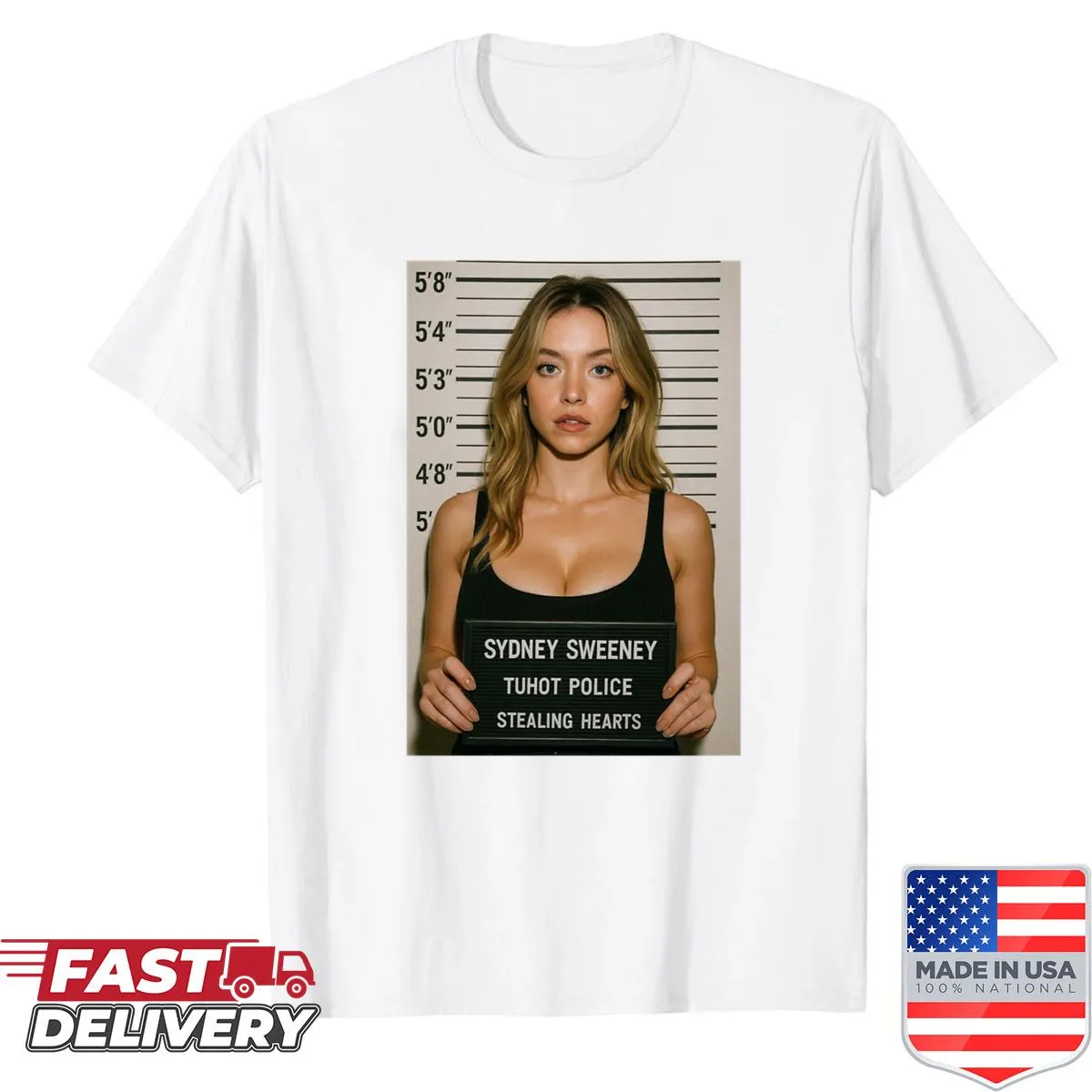 Typography design expressing admiration for Sydney Sweeney