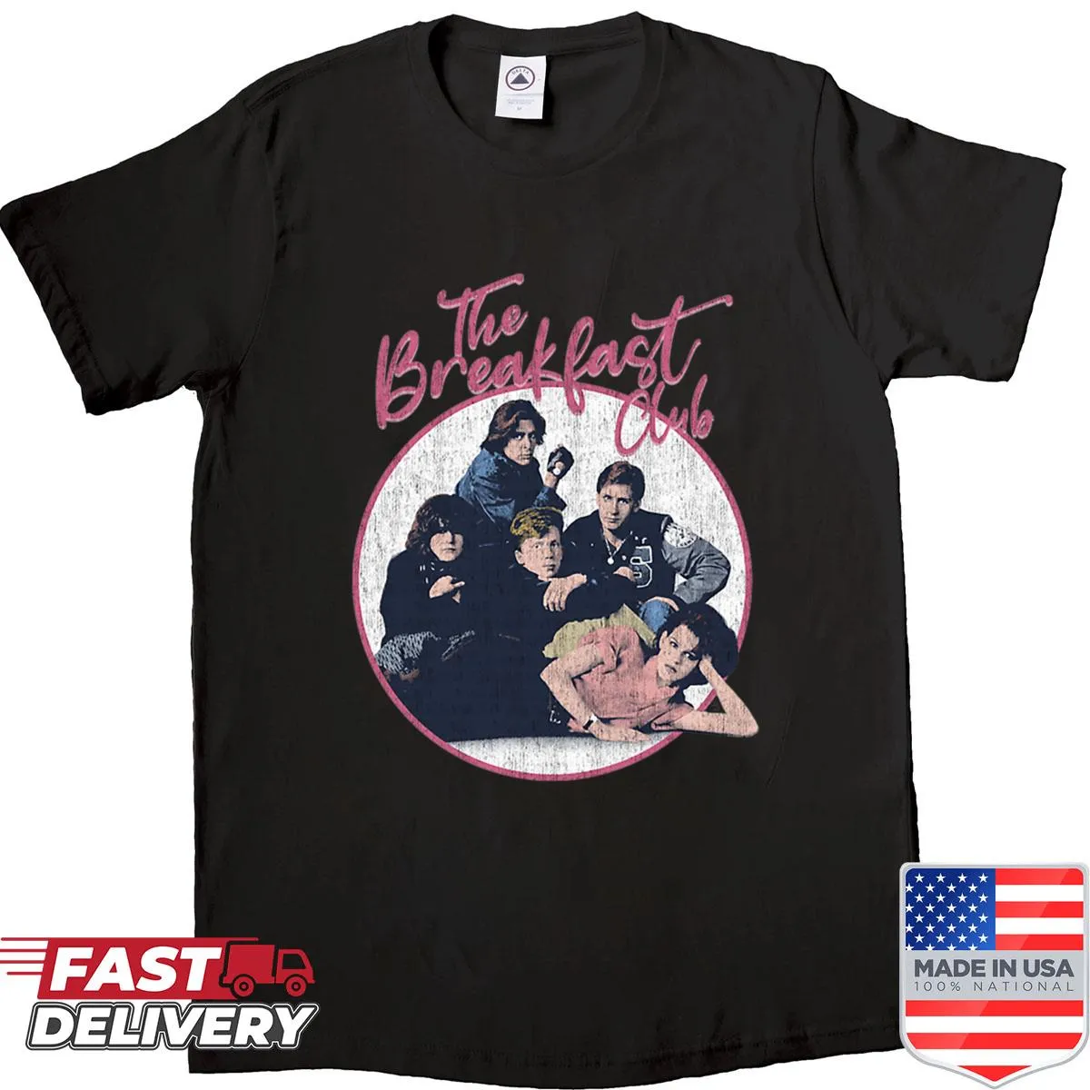 Distressed T-shirt inspired by The Breakfast Club movie