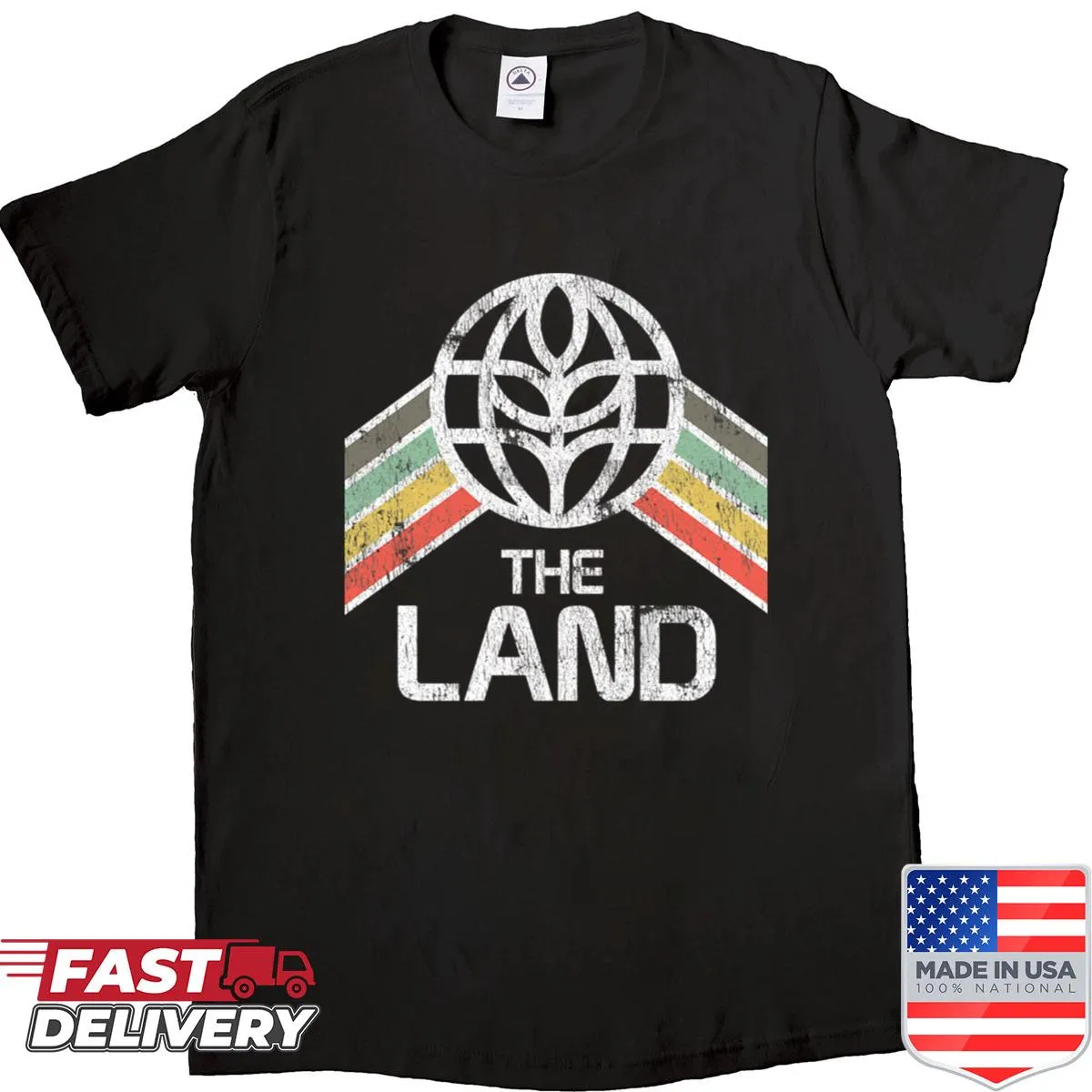 Distressed vintage-style automotive logo t-shirt