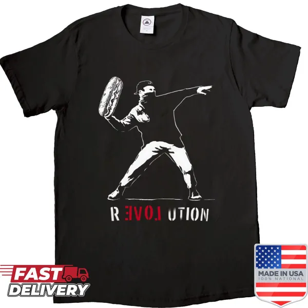 Funny sandwich revolution meme shirt with humorous graphic