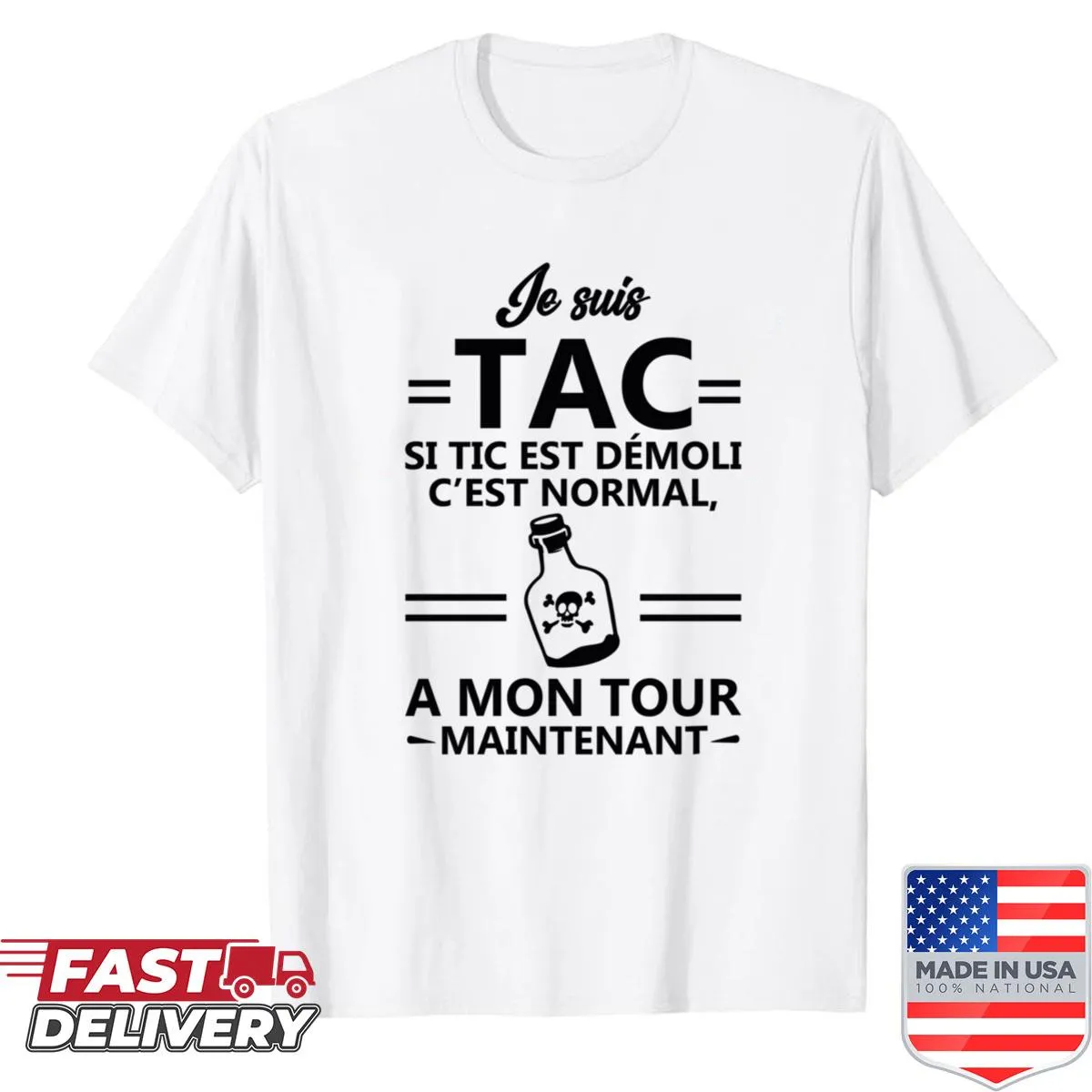 T-shirt featuring playful Tic Tac design with 'The Boozy Duo' text