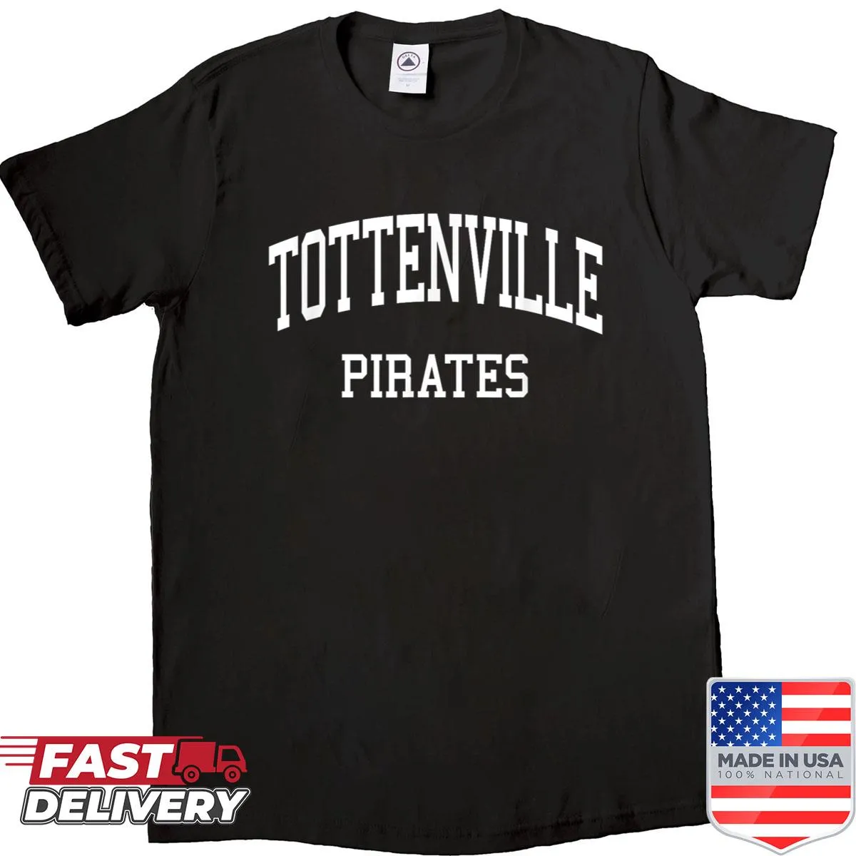 Retro sports shirt featuring Tottenville High School design