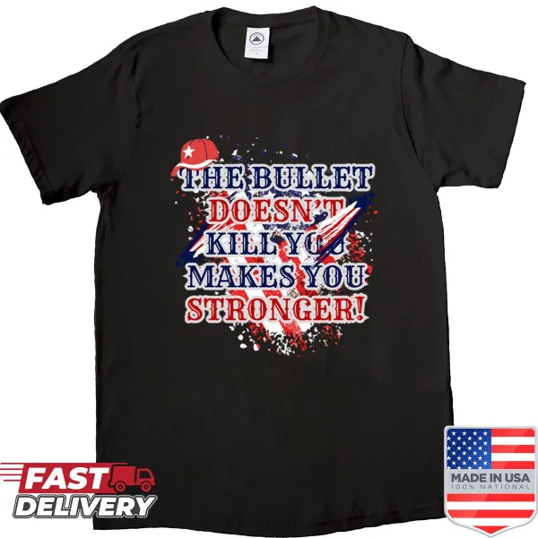 Political-themed shirt with graphic addressing Trump 2024