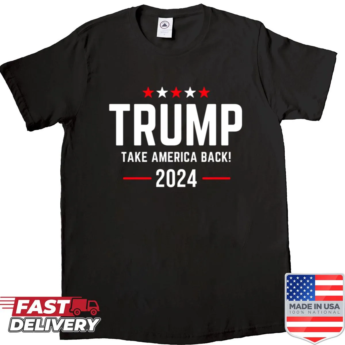 Bold Trump 2024 anti-Biden shirt with a typographic design