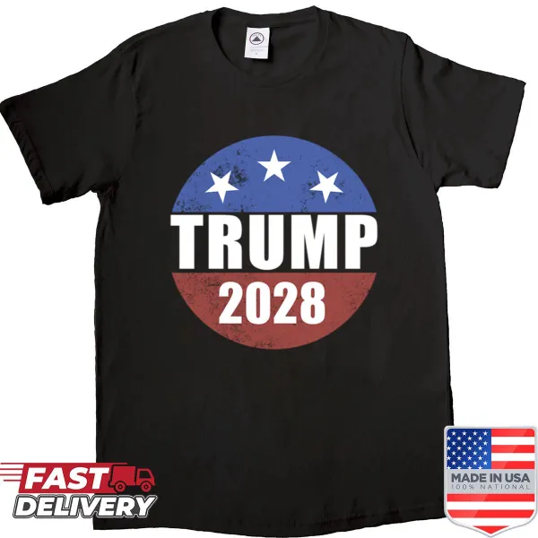 Trump 2028 Button shirt with a bold design