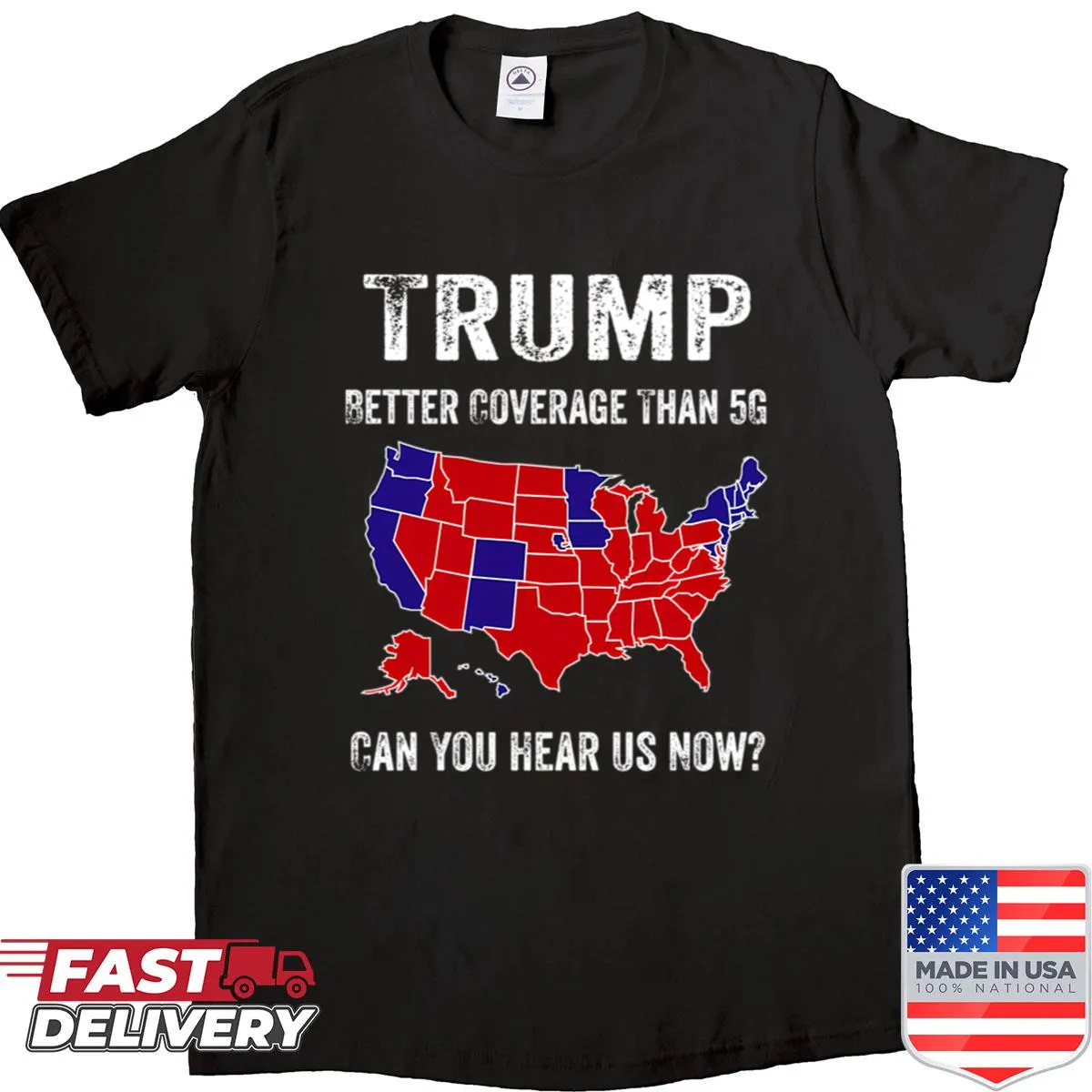 Playful Trump shirt featuring tech-themed humor