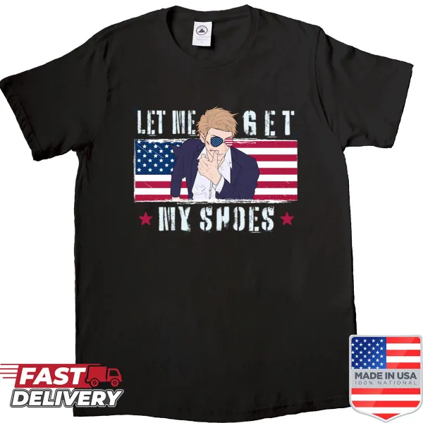 Anime-style Trump graphic t-shirt with humorous text