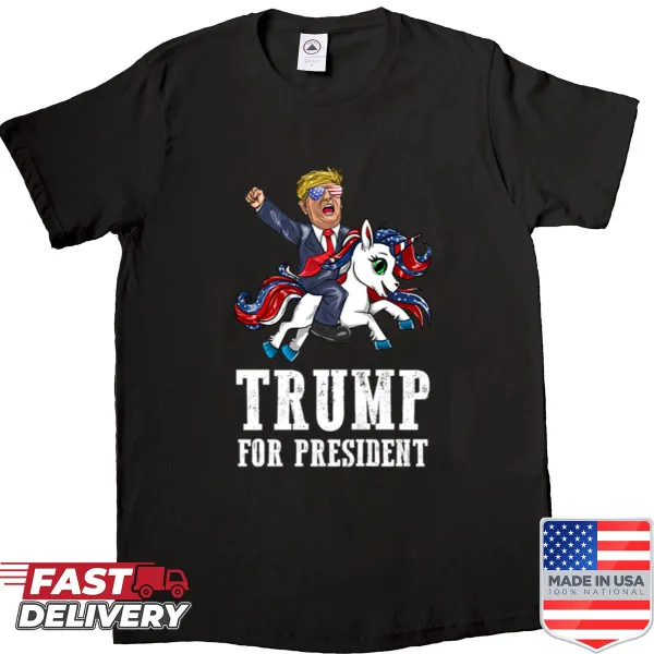 Patriotic shirt with Trump and sunglasses theme for election season