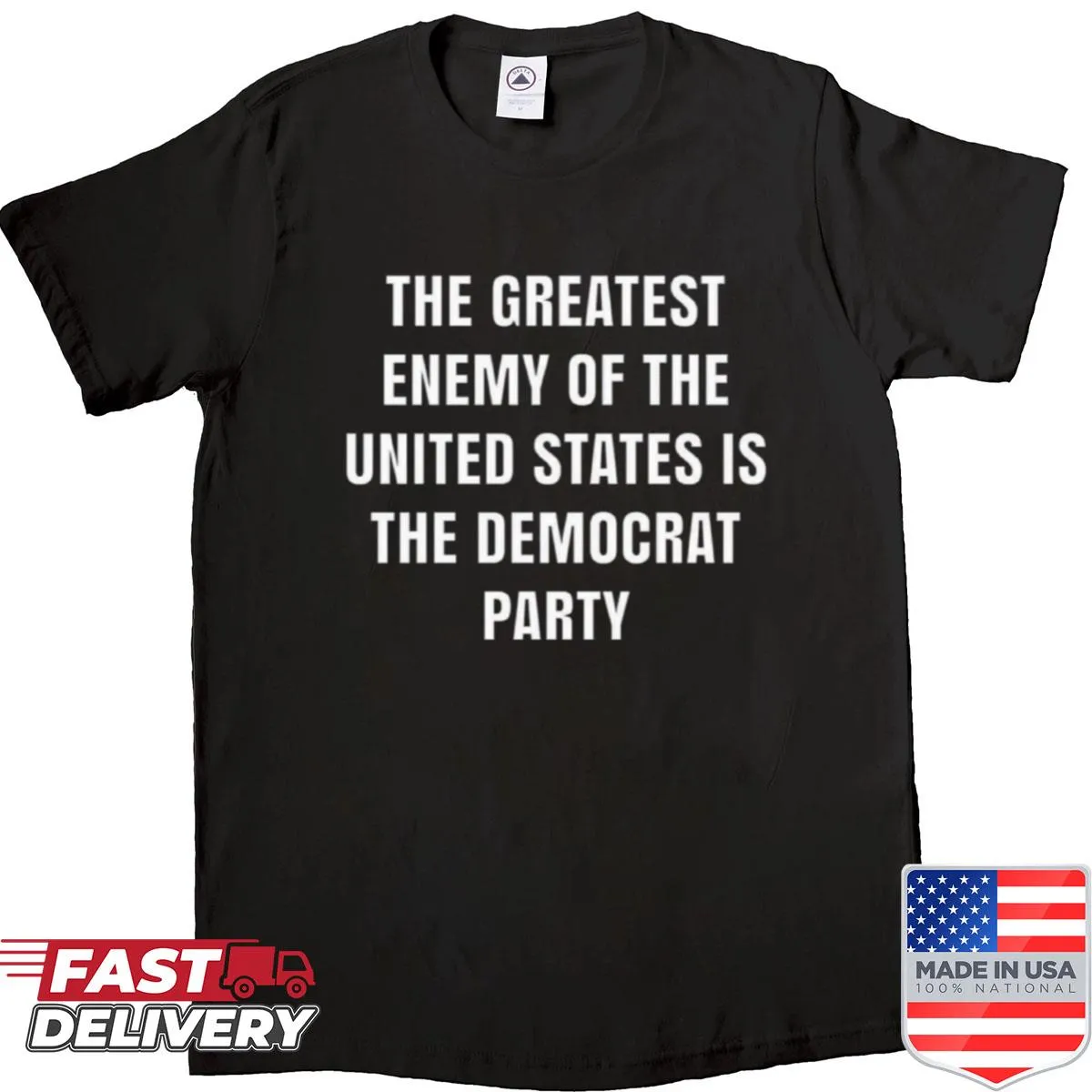 T-shirt with the phrase 'Trump For President' in bold font