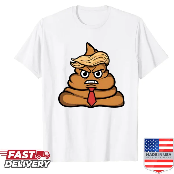 Bold text shirt expressing a controversial opinion on Trump