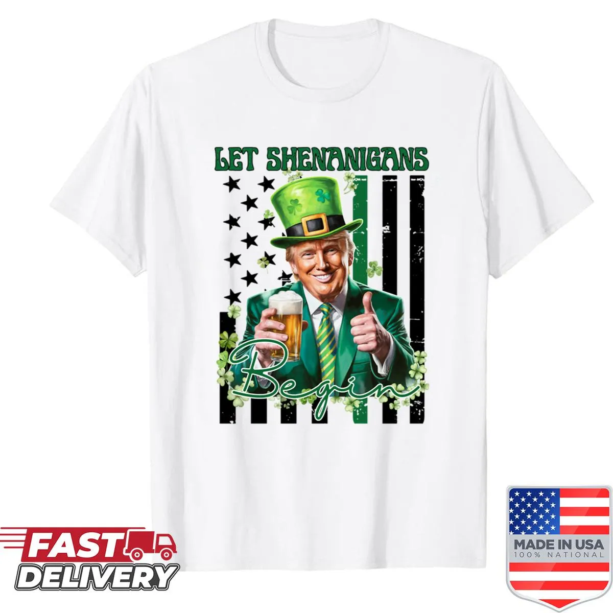 Humorous T-shirt with a playful political message