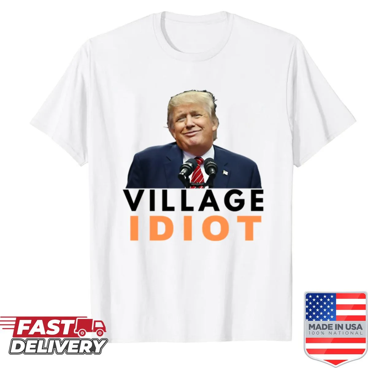 Anti-Trump t-shirt with satirical wording
