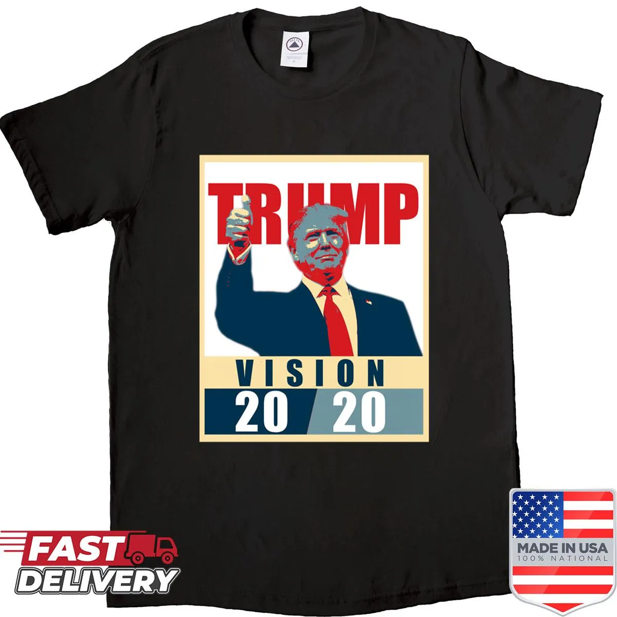 Trump Vision 2020 re-election slogan graphic