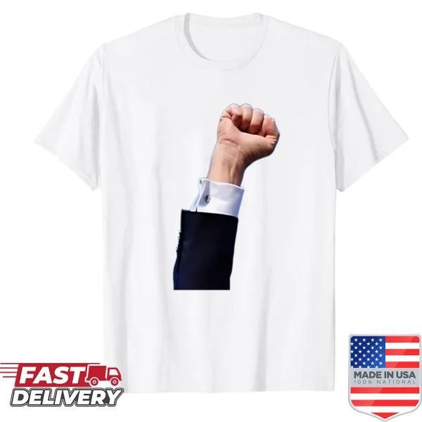 Political shirt with a clenched fist graphic for 2024