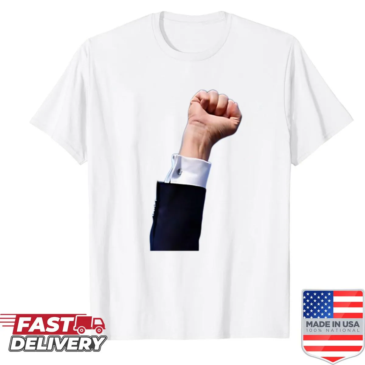 Political shirt with a clenched fist graphic for 2024