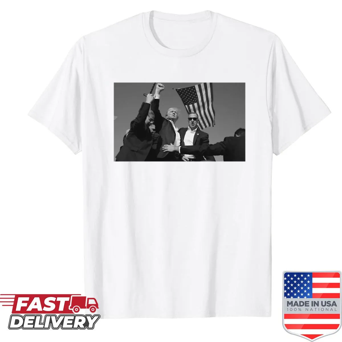 Text-driven Unstoppable Trump shirt with bold typography