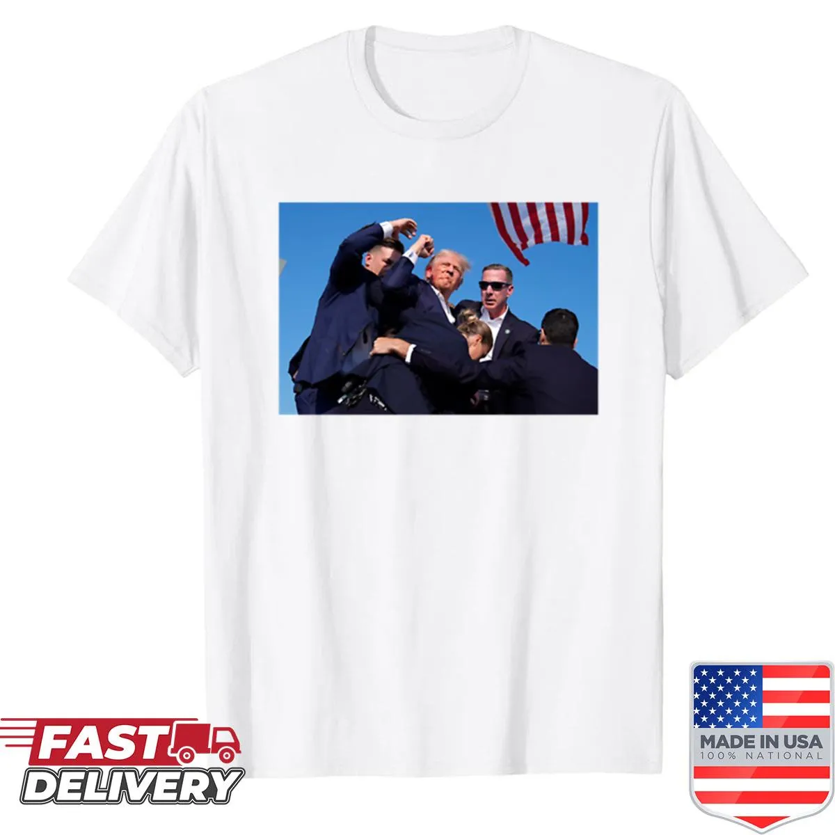 Political shirt referencing a significant rally event