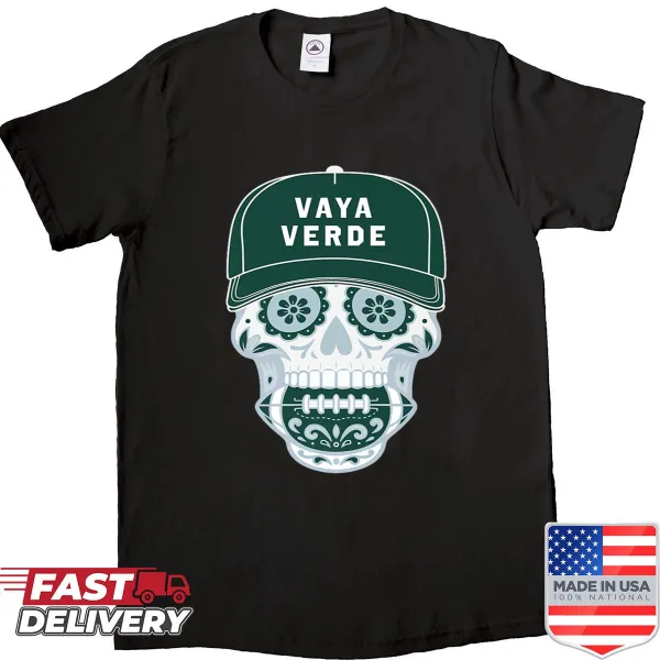 Eco-friendly graphic on the Vaya Verde shirt