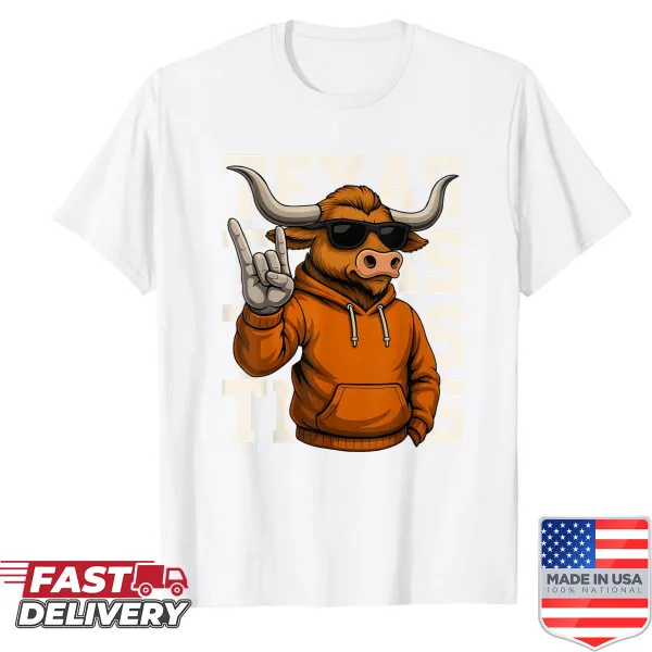 Vintage Texas western graphic on a casual shirt