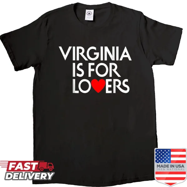 Vintage Virginia Is For The Lovers shirt with classic typography