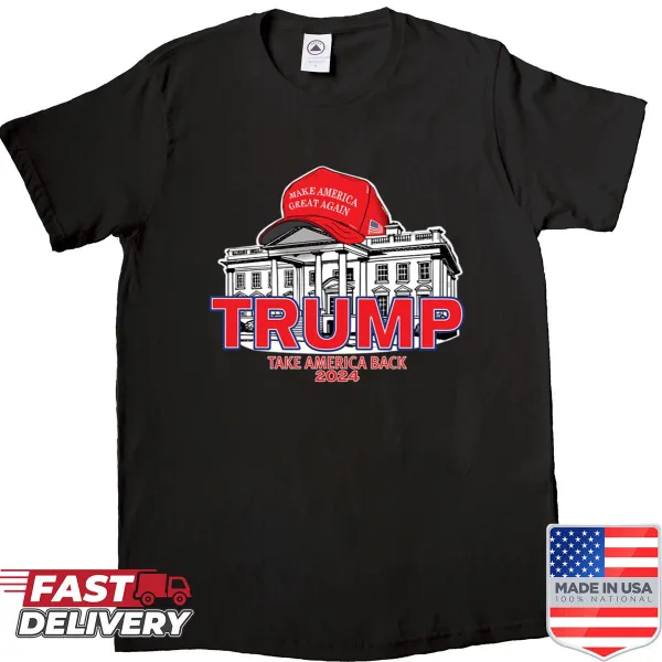 Oversized shirt with 'Vote Donald Trump 2024' slogan