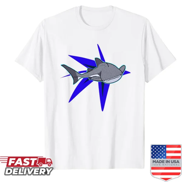 Illustrated whale shark t-shirt for marine life enthusiasts