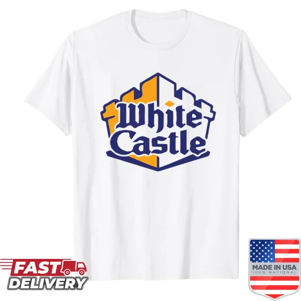 Vintage-style shirt featuring the White Castle logo.