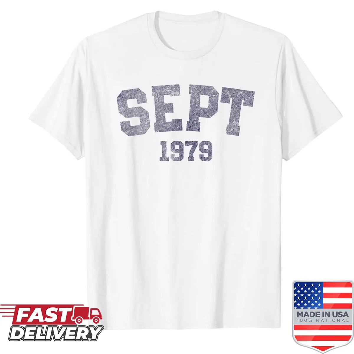 Vintage 1979 birthday shirt for women celebrating 46 years