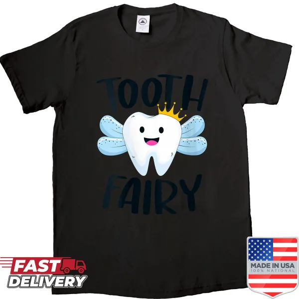 Funny Tooth Fairy Halloween costume shirt with whimsical graphic