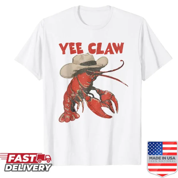 Funny lobster graphic shirt with pun for seafood lovers